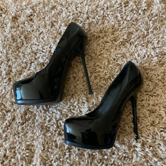 Shoes, Black Pantent, YSL - Picture 5 of 13